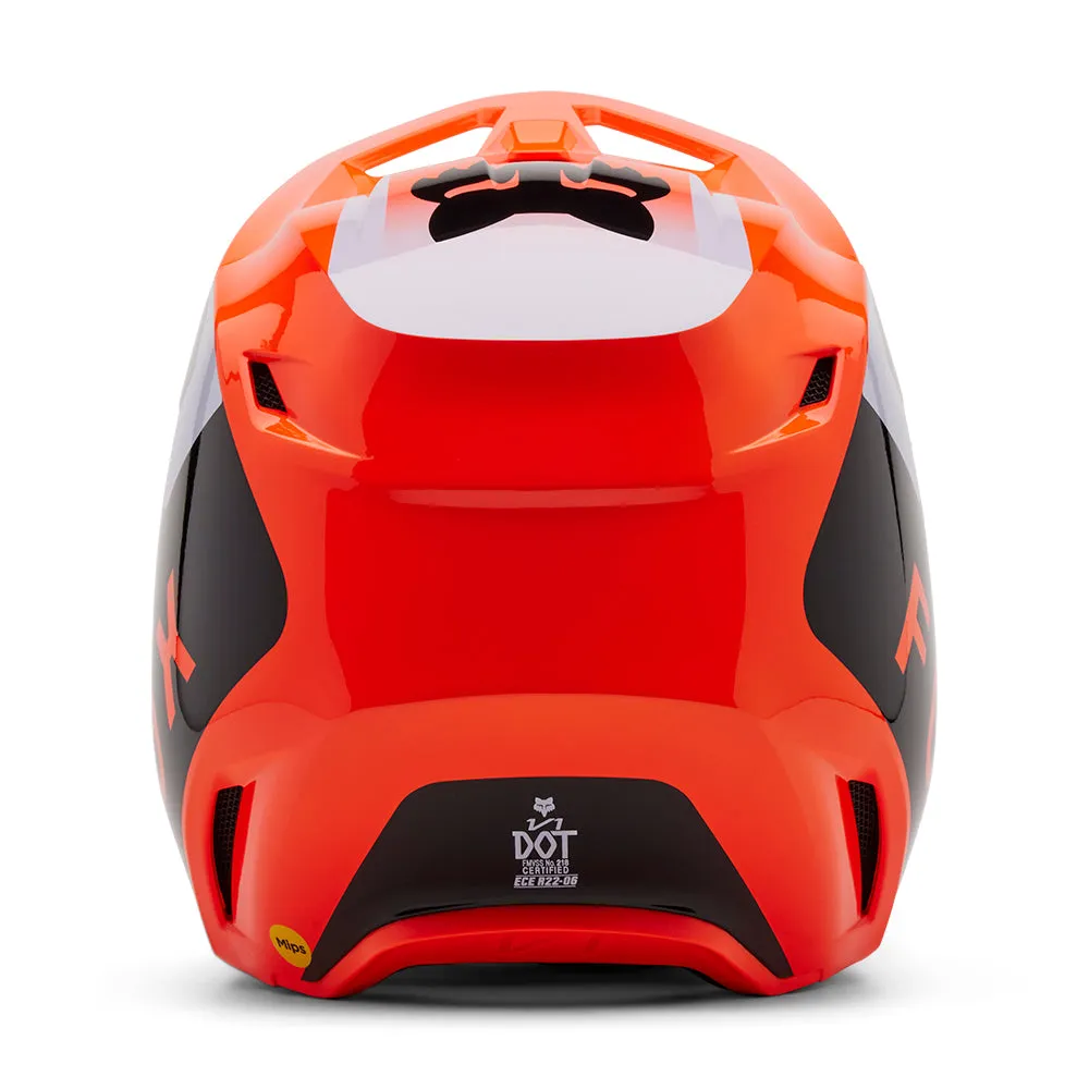 FOX YOUTH V1 LEAN HELMET MIPS CE [FLO ORANGE]