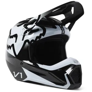 FOX YOUTH V1 LEED HELMET MIPS ECE [BLACK/WHITE]