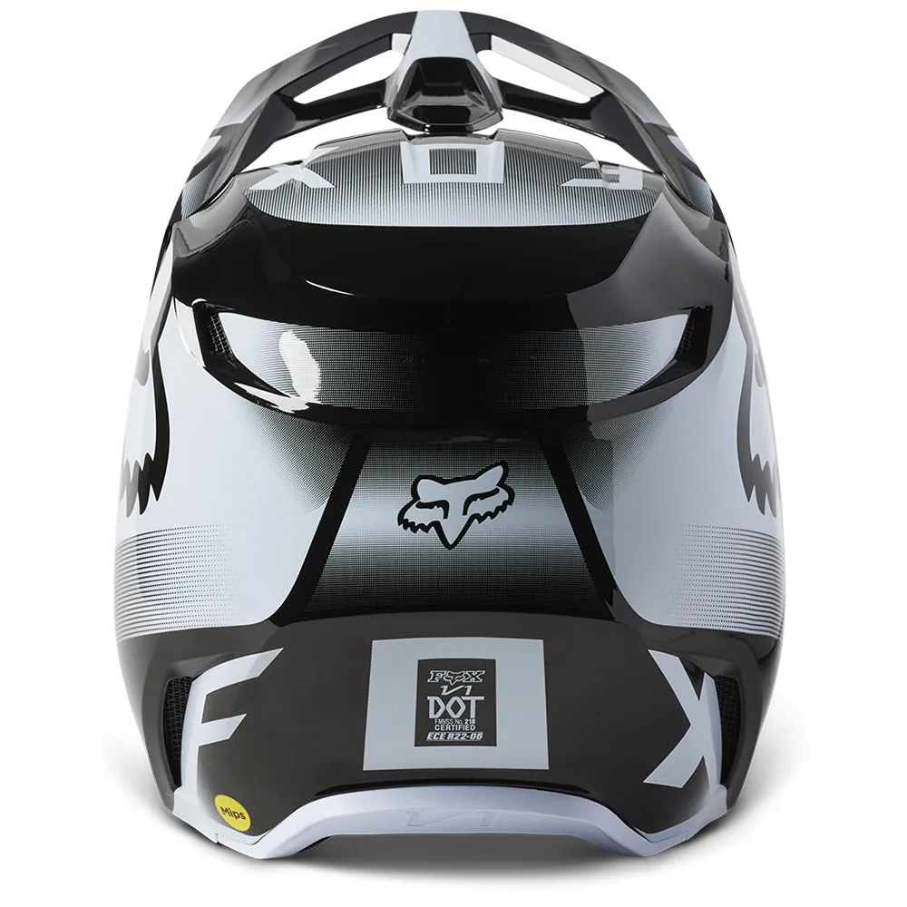 FOX YOUTH V1 LEED HELMET MIPS ECE [BLACK/WHITE]