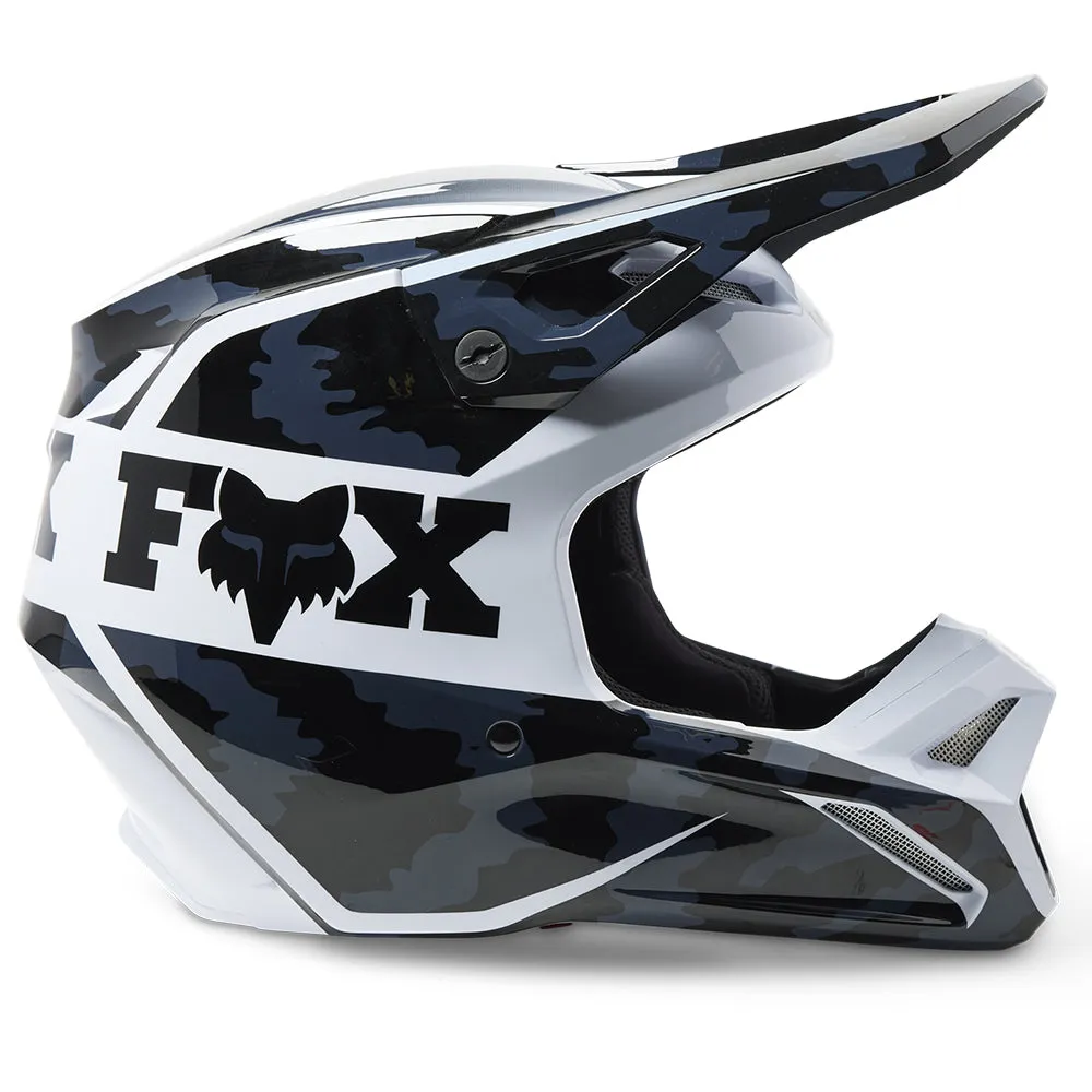 FOX YOUTH V1 NUKLR HELMET MIPS ECE [BLACK]
