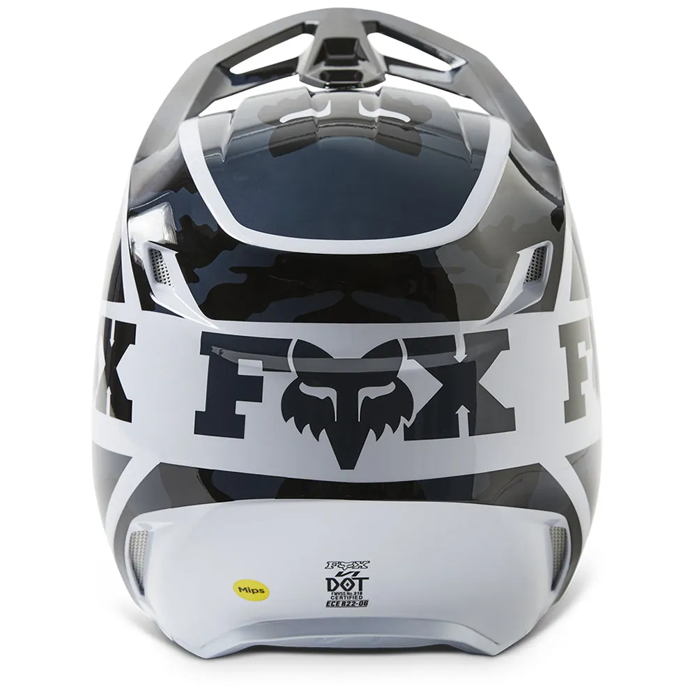 FOX YOUTH V1 NUKLR HELMET MIPS ECE [BLACK]