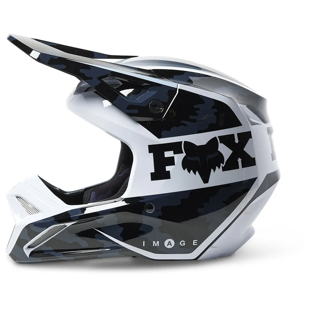 FOX YOUTH V1 NUKLR HELMET MIPS ECE [BLACK]