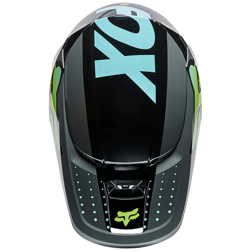 FOX YOUTH V1 TRICE HELMET ECE [TEAL]
