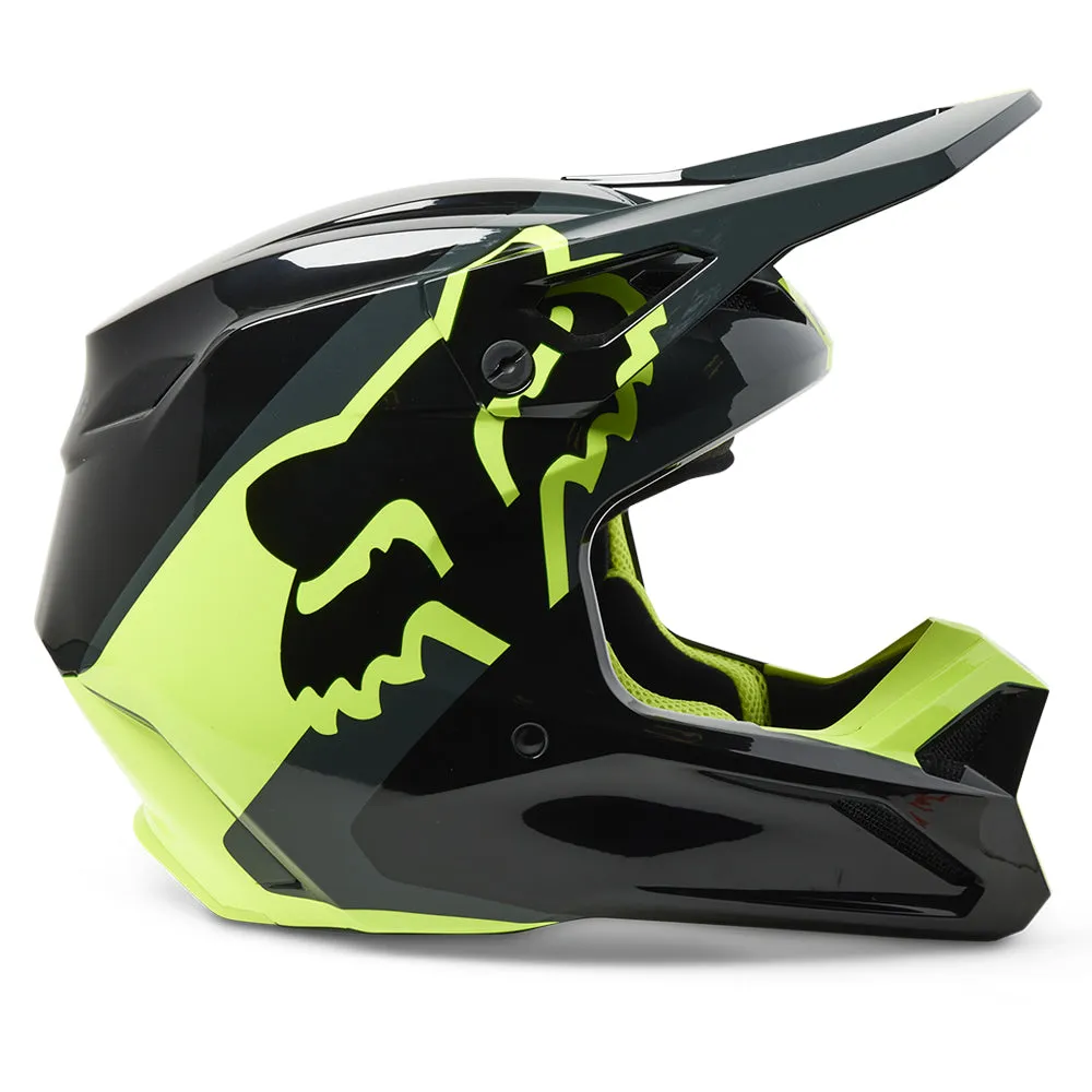 FOX YOUTH V1 XPOZR HELMET MIPS ECE [BLACK/GREY] YS