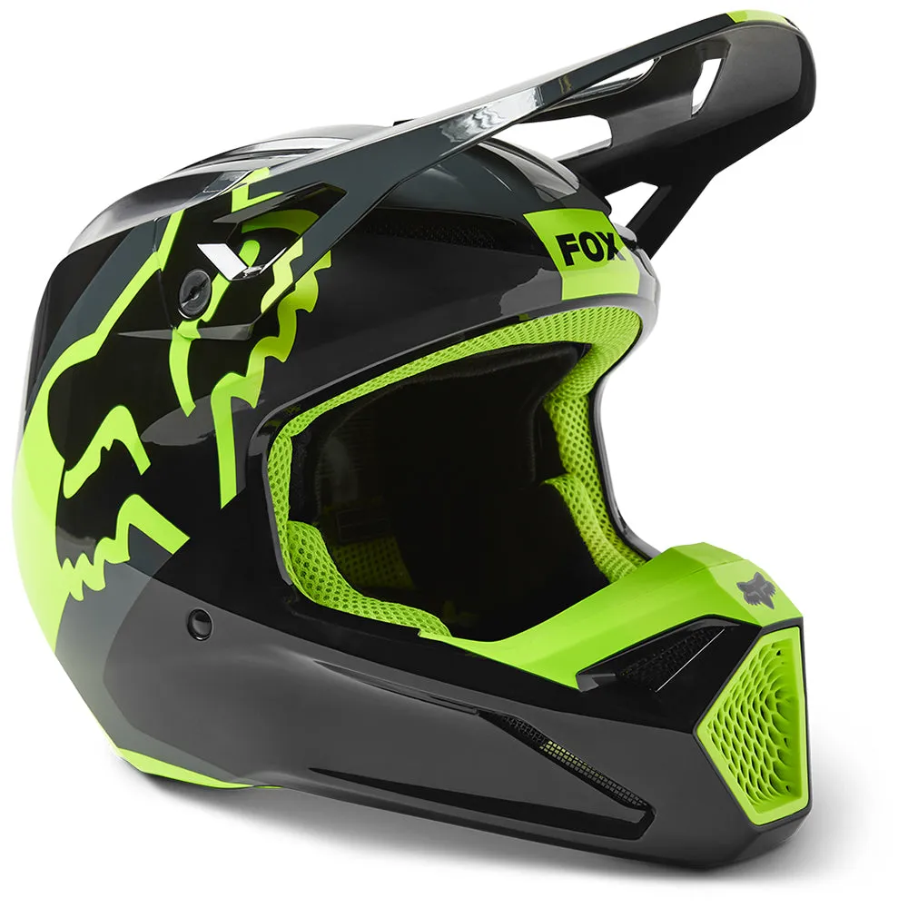 FOX YOUTH V1 XPOZR HELMET MIPS ECE [BLACK/GREY] YS
