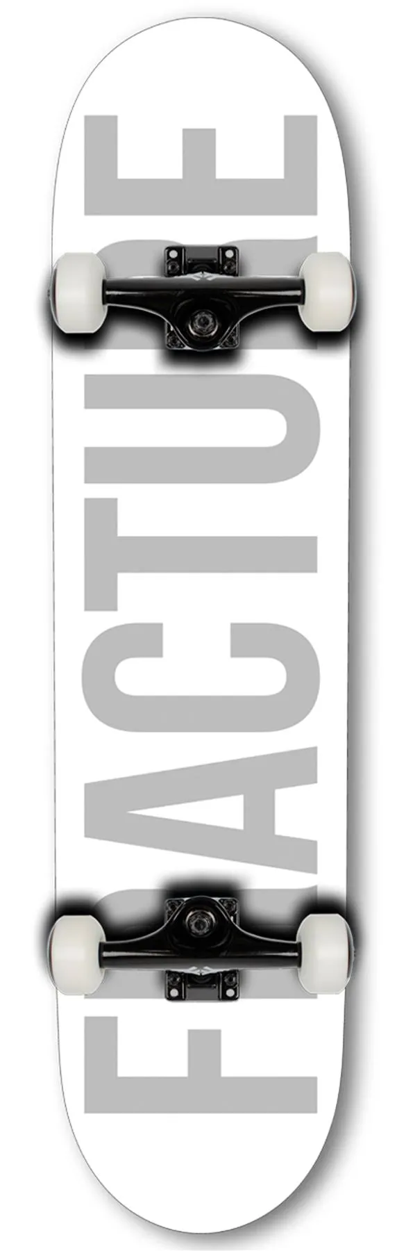 Fracture Fade White Complete Skateboard 8.0"