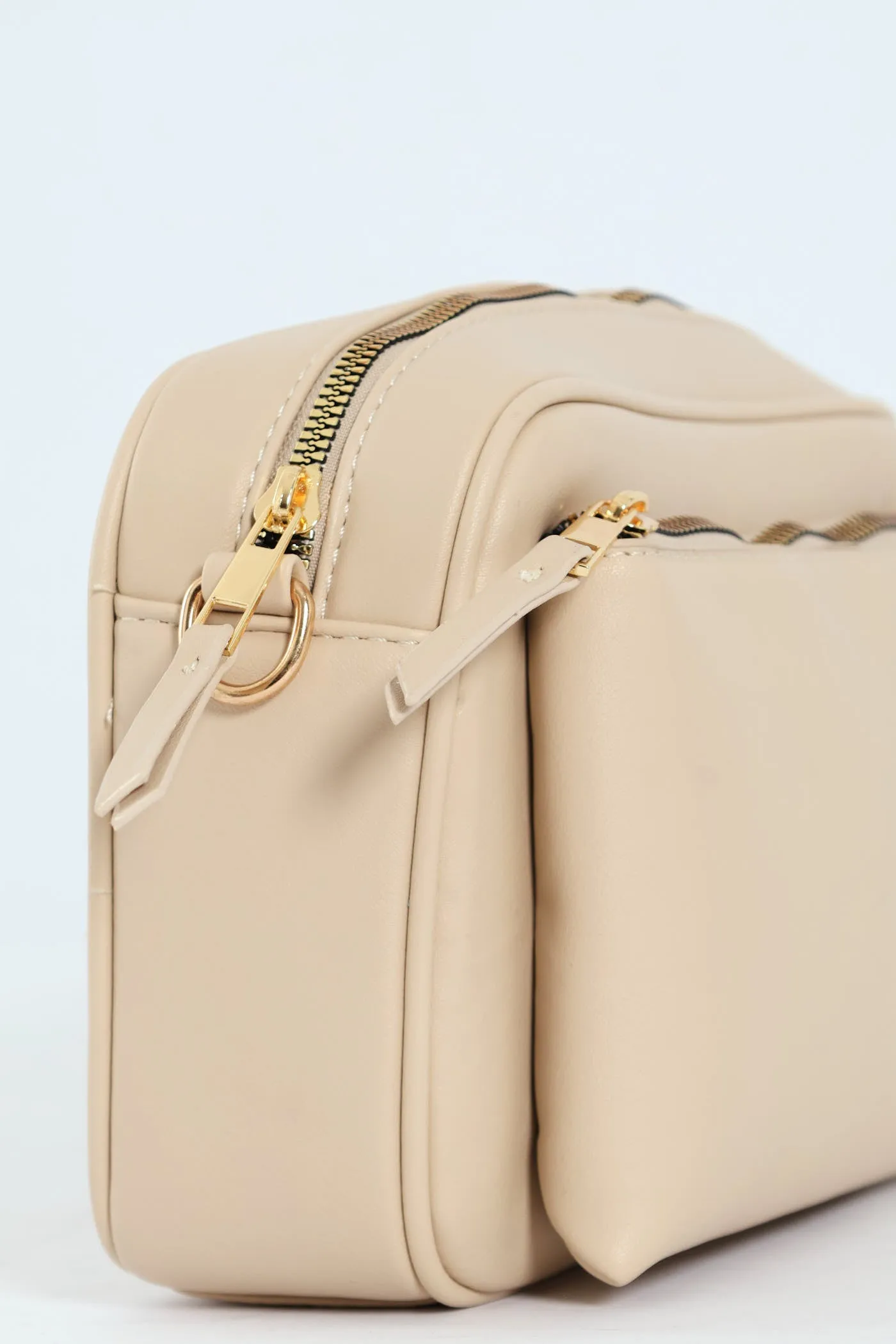 Front Pocket Camera Bag - Cream
