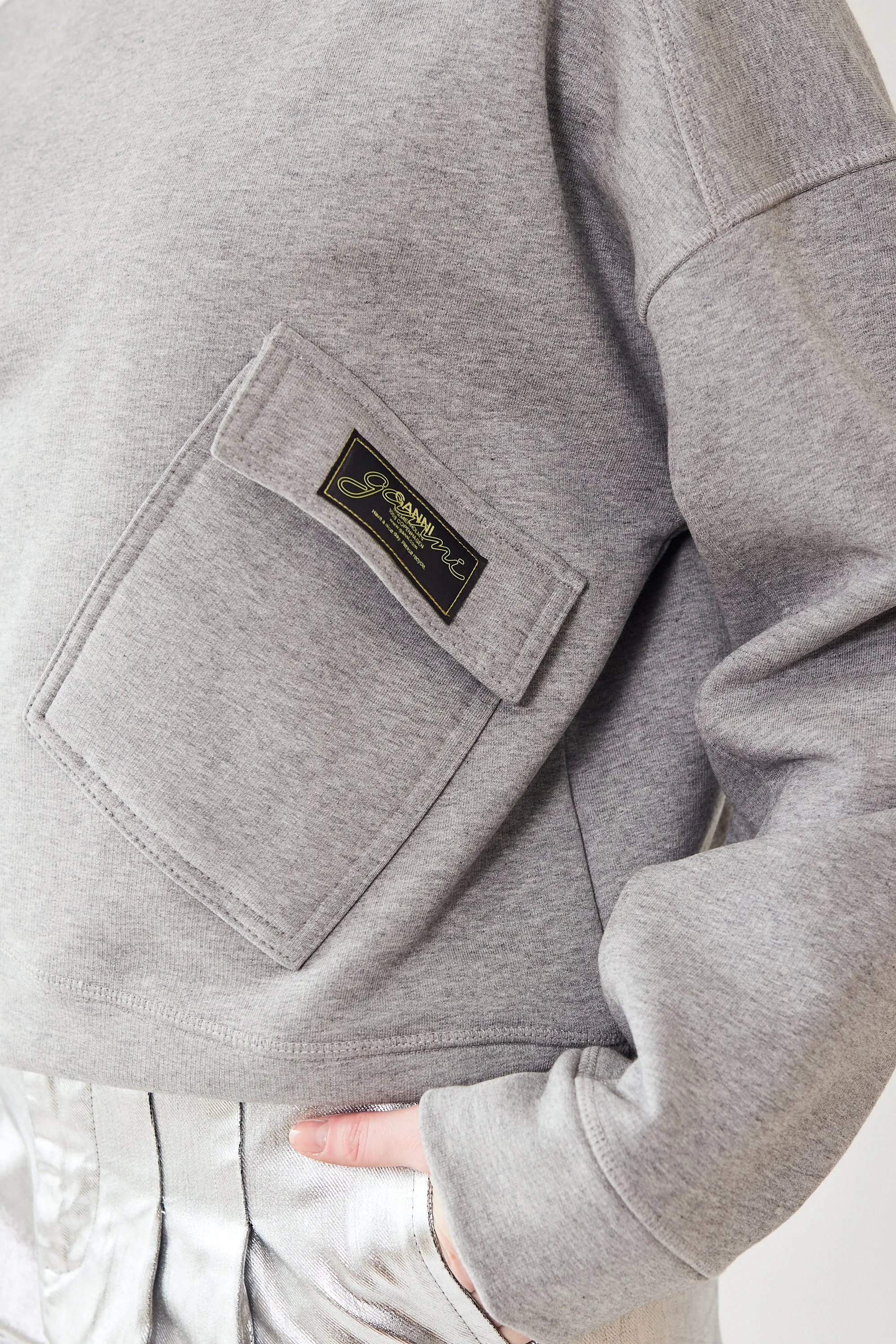 Ganni Heavy Terry Drop Shoulder Sweat