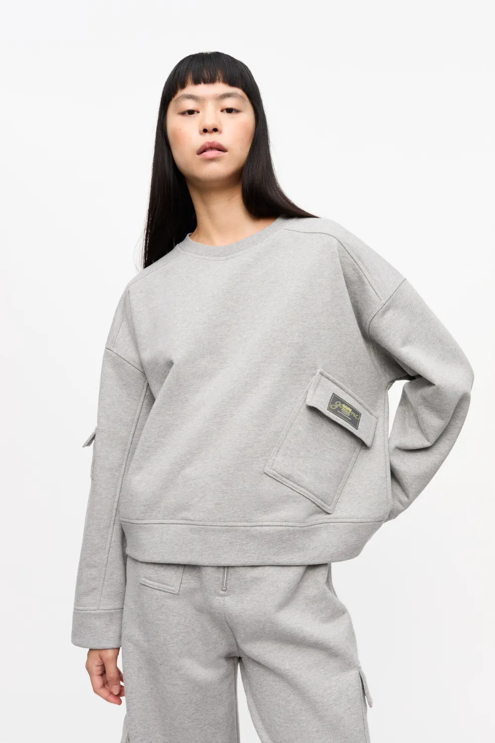 Ganni Heavy Terry Drop Shoulder Sweat