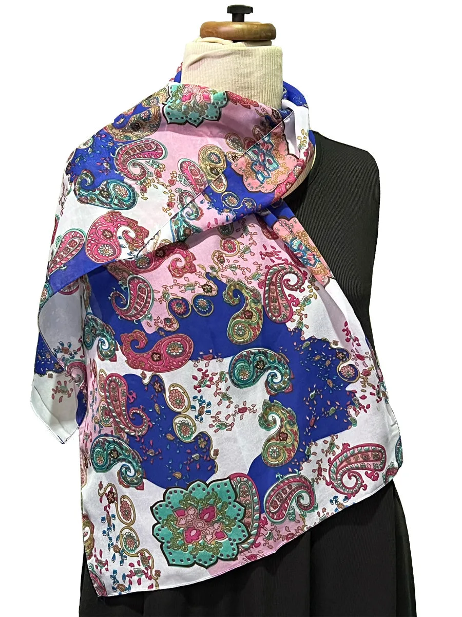 Gardenia Silky Scarf - Print*