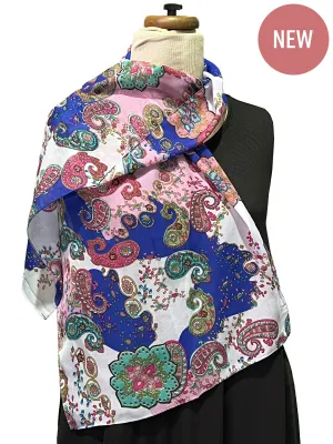 Gardenia Silky Scarf - Print*
