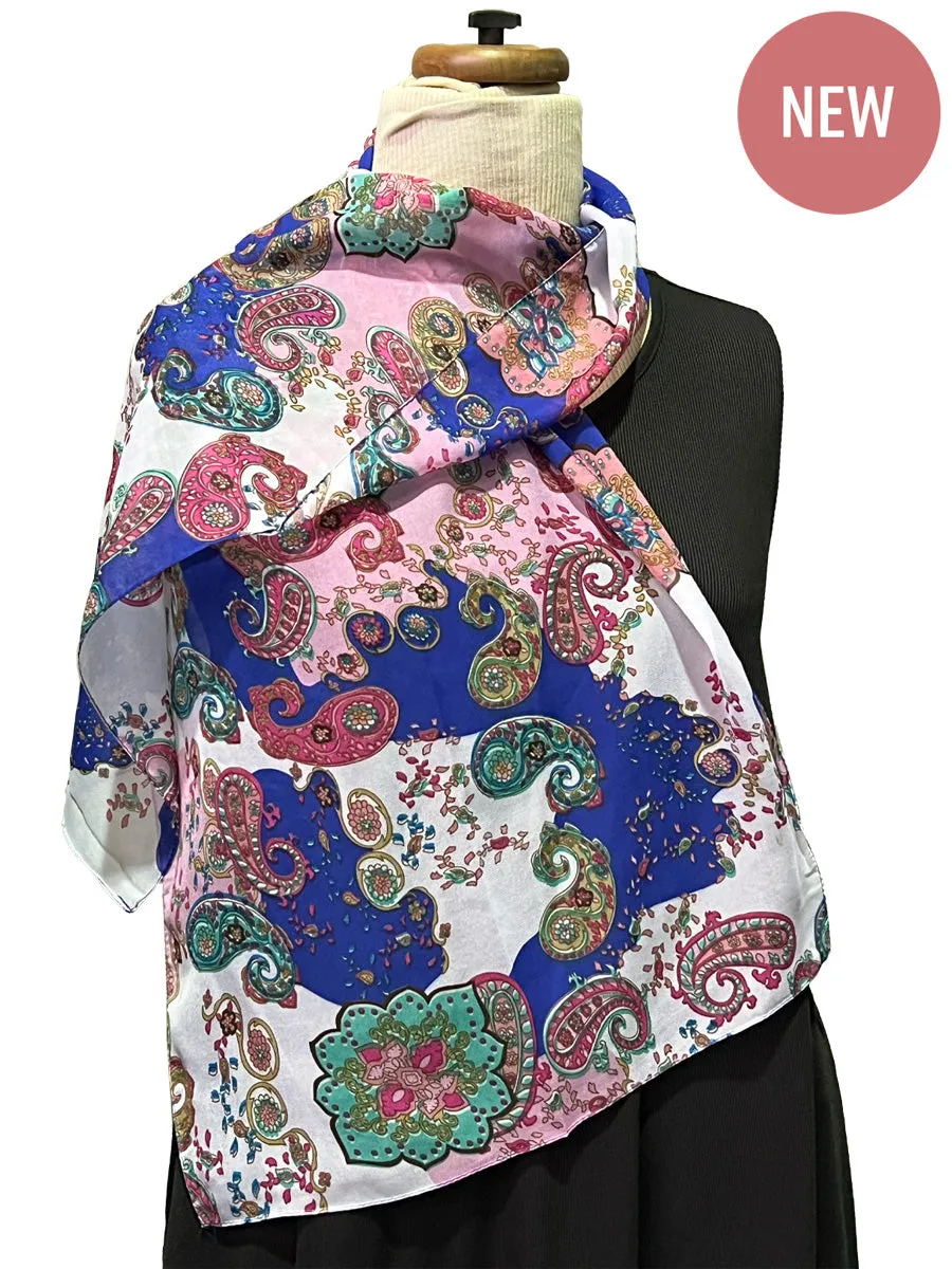 Gardenia Silky Scarf - Print*