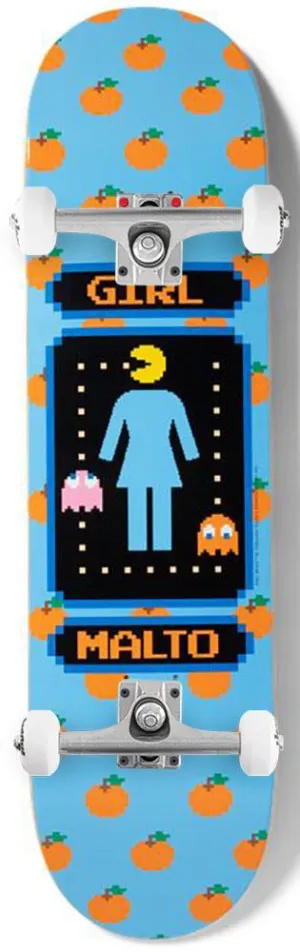 Girl Skateboard Pac-Man Sean Malto x Venom Custom Complete Skateboard - 8.25"