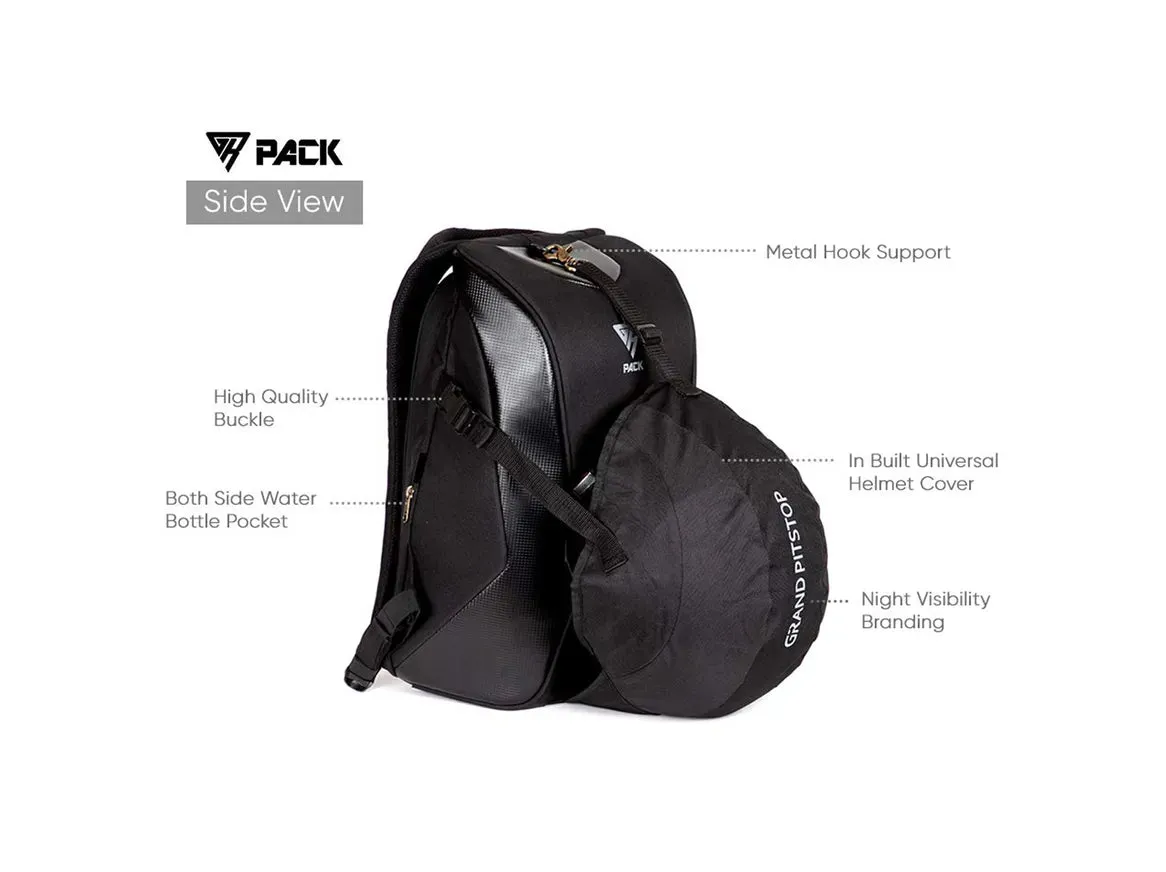 GR Pack Anti Theft Backpack for Bikers (Matte)