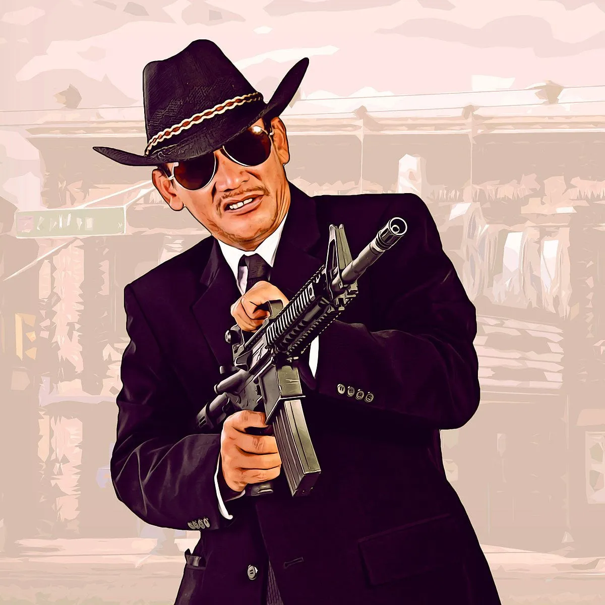 Grand Theft Art Photoshop Action