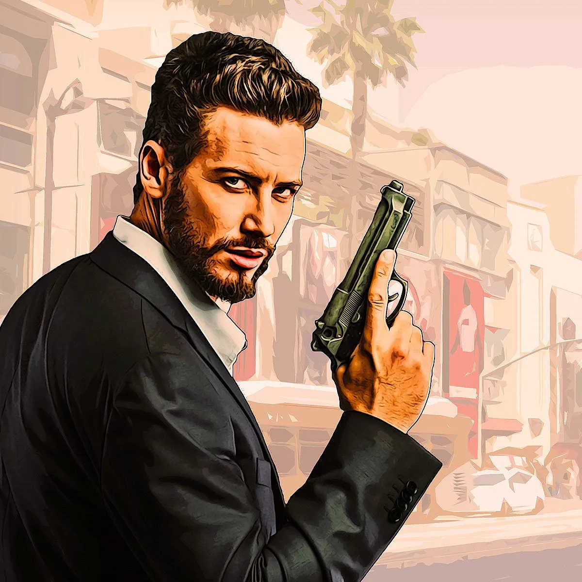 Grand Theft Art Photoshop Action