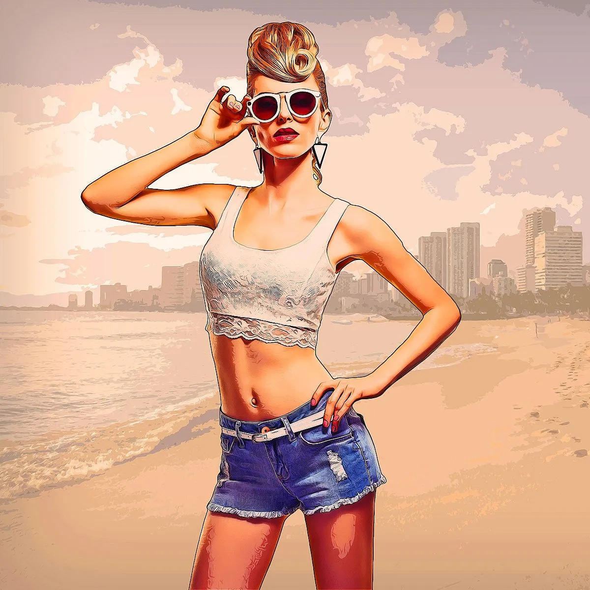 Grand Theft Art Photoshop Action