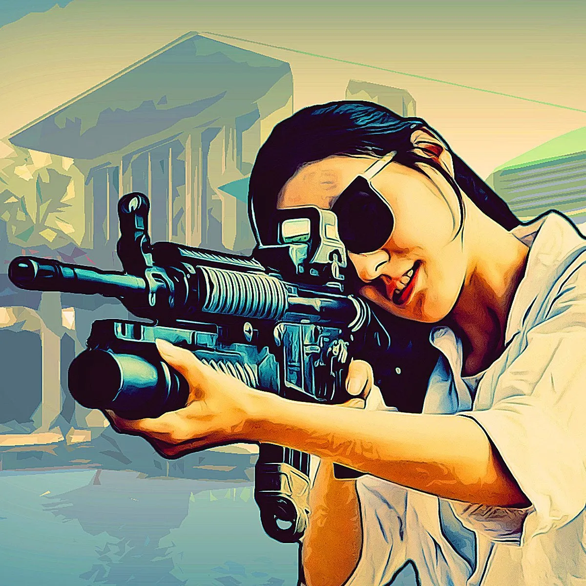 Grand Theft Art Photoshop Action