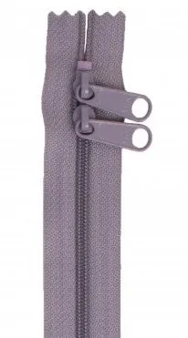 Gunmetal 30" Double Pull Zipper