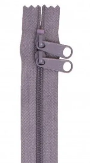 Gunmetal 30" Double Pull Zipper