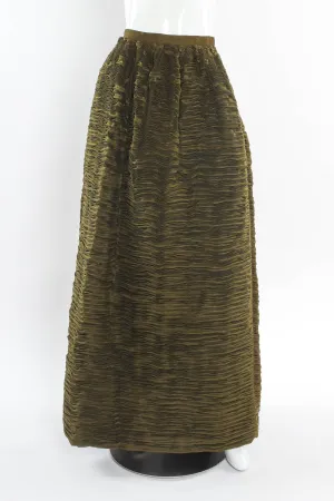 Hand Pleated Linen Skirt