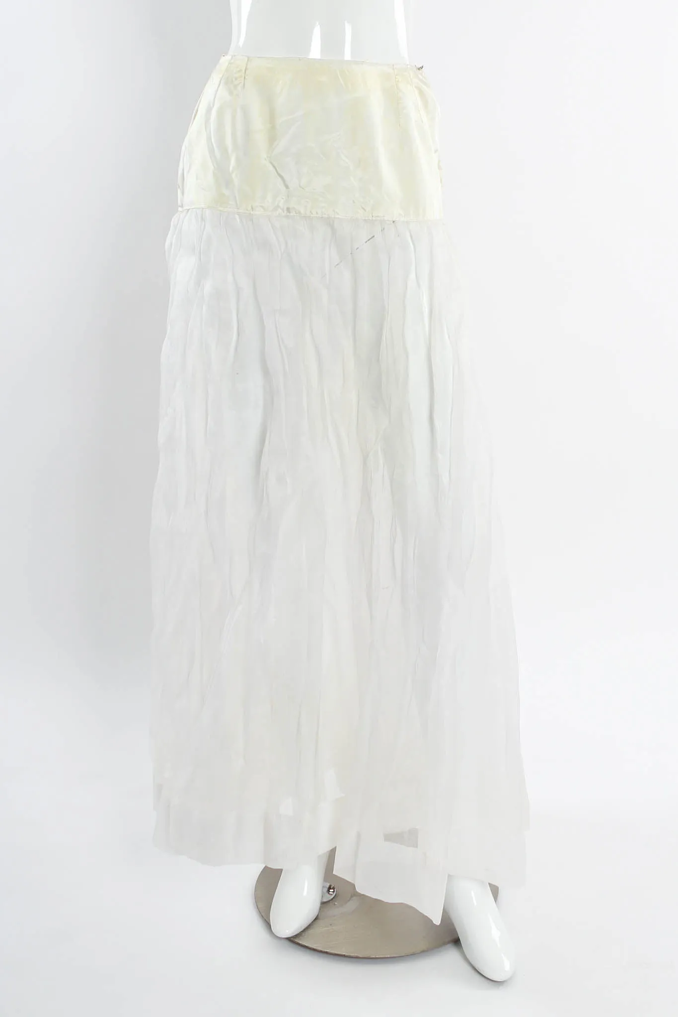 Hand Pleated Linen Skirt