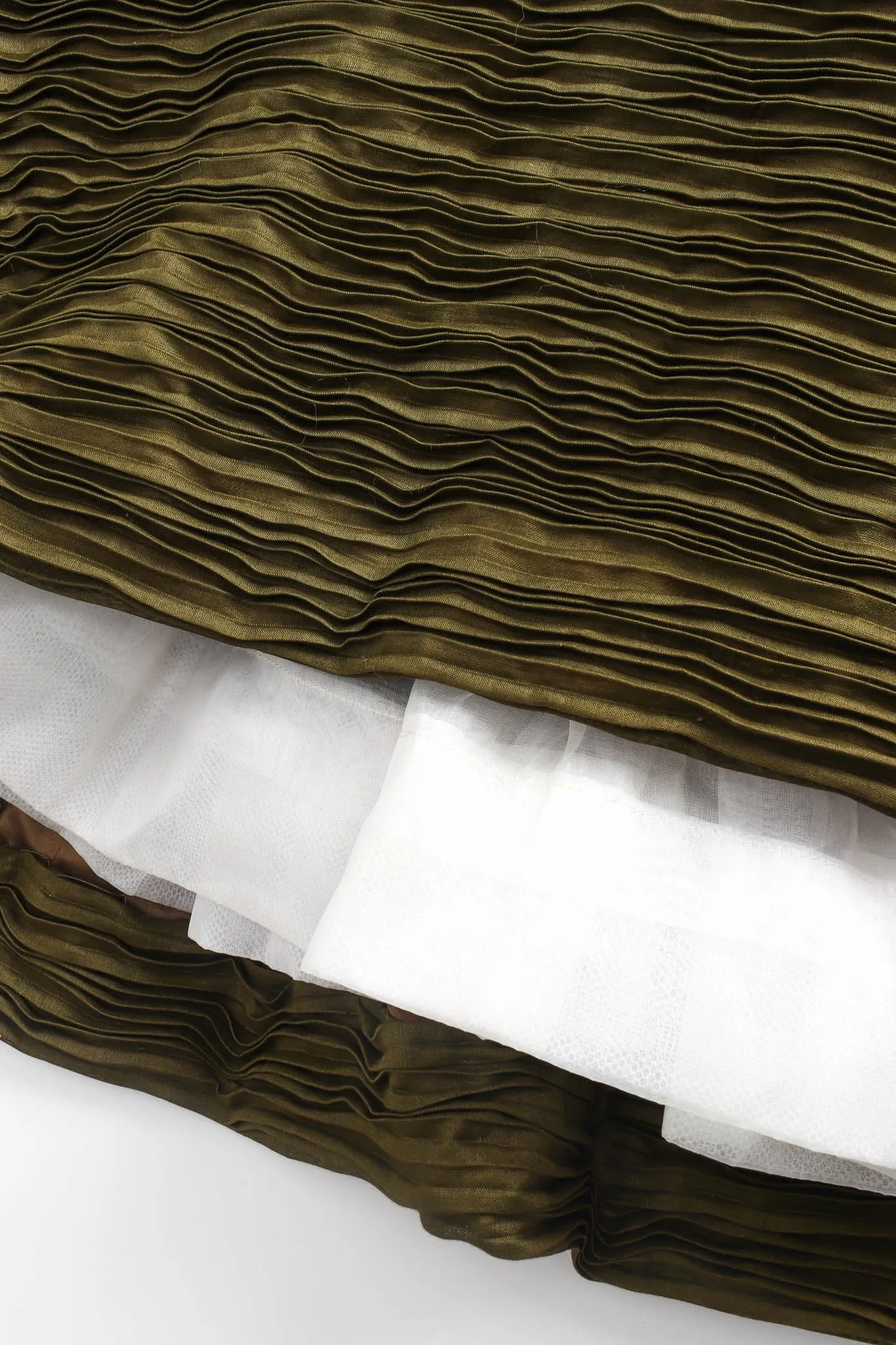 Hand Pleated Linen Skirt