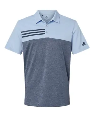 Heathered Colorblock 3-Stripes Sport Shirt