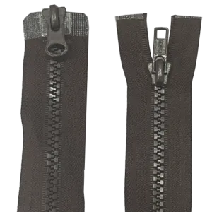 Heavy Duty Moulded Plastic Chunky 2 Way Zip 19" (48cm)