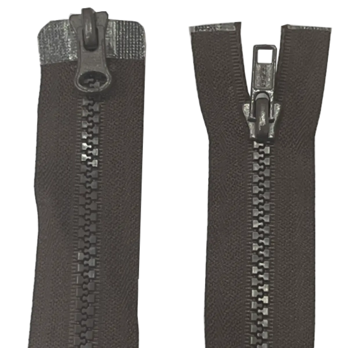 Heavy Duty Moulded Plastic Chunky 2 Way Zip 19" (48cm)