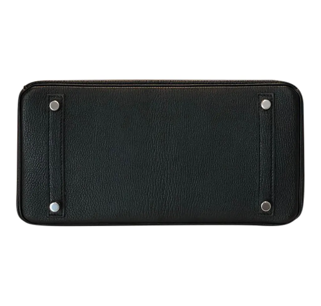 Hermès Birkin 30 Special Order Black/Gris Chevre PHW