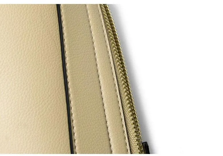 High Quality PU Leather Fashion Elegant Fringe Handbag - Black