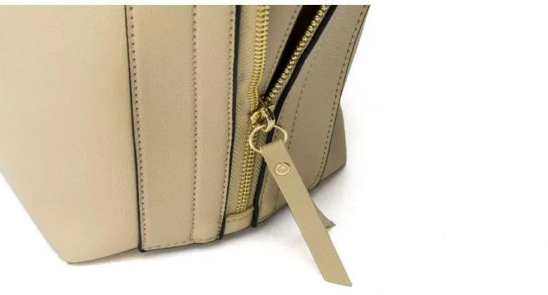High Quality PU Leather Fashion Elegant Fringe Handbag - Black