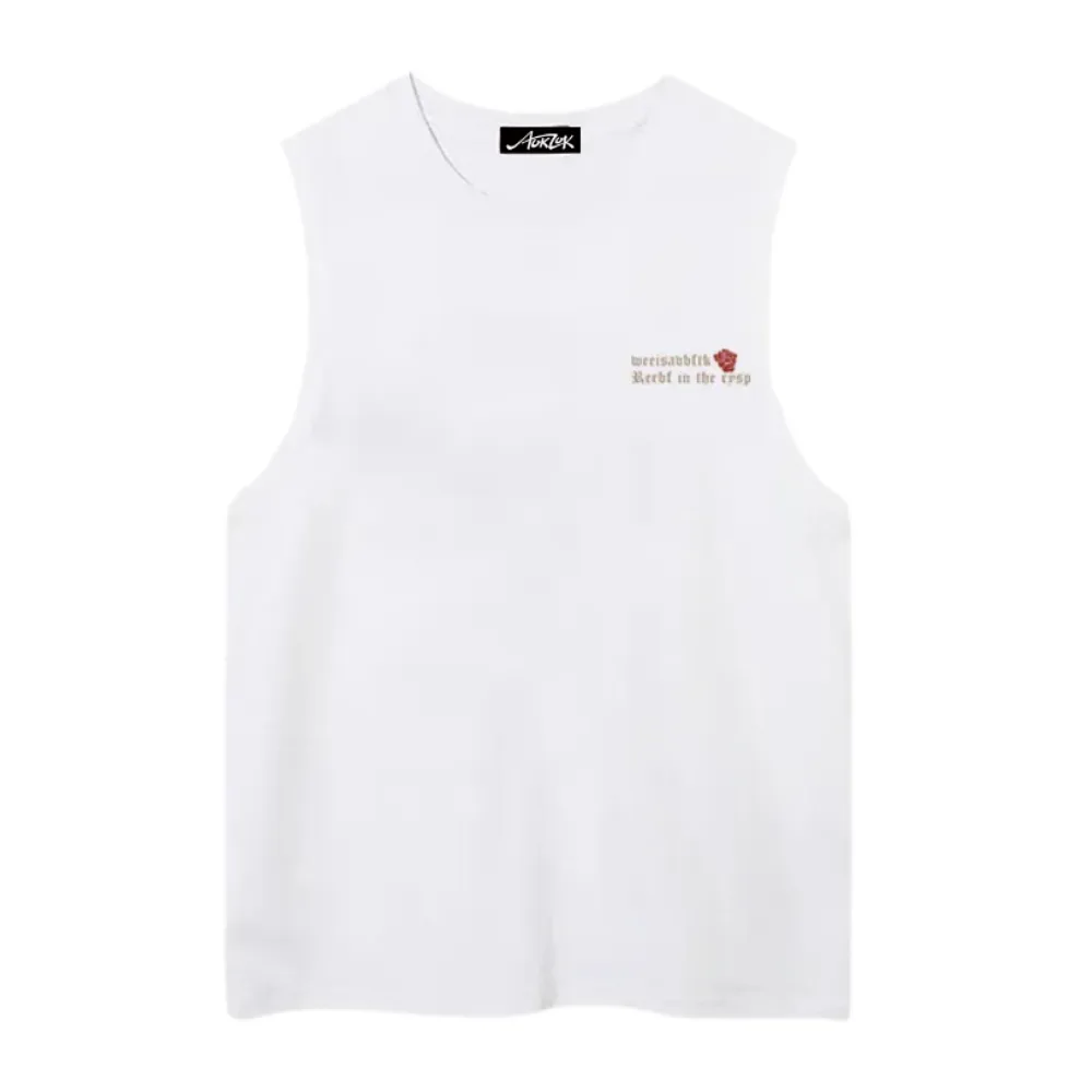 Hip Hop Rose Floral Graphic Vest