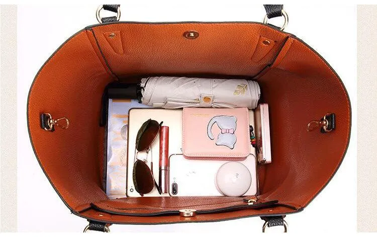 HoldAll With Detachable Inner Bag and Long Strap Shoulder Handbag-Blue