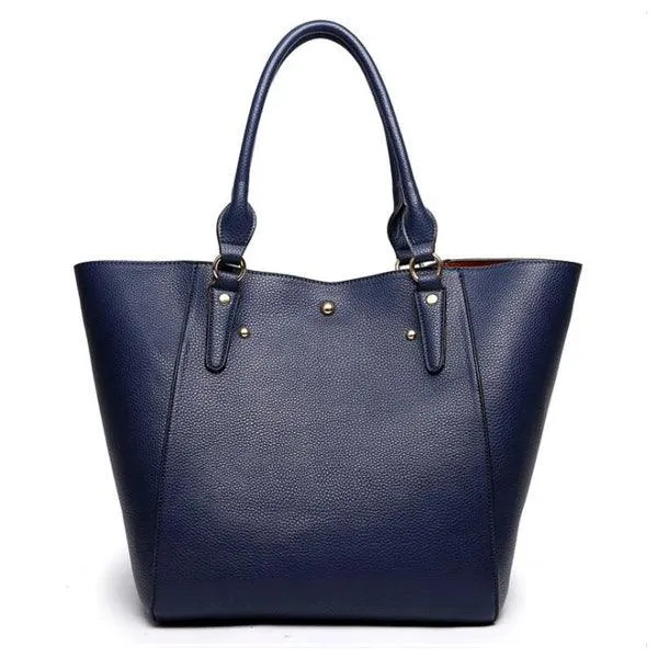 HoldAll With Detachable Inner Bag and Long Strap Shoulder Handbag-Blue