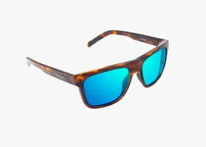 Hopedale Brown Tortise/ Blue Mirror Glass