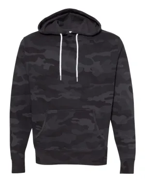 Independent Trading Co. - Unisex Lightweight Hooded Sweatshirt Black Camo
