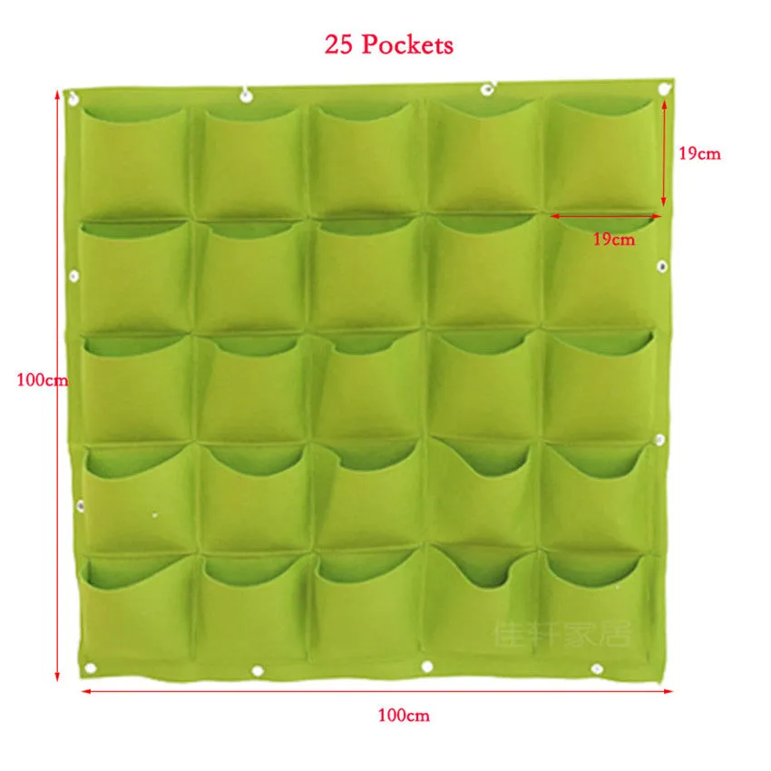 Indoor wall Hanging Planter Pockets
