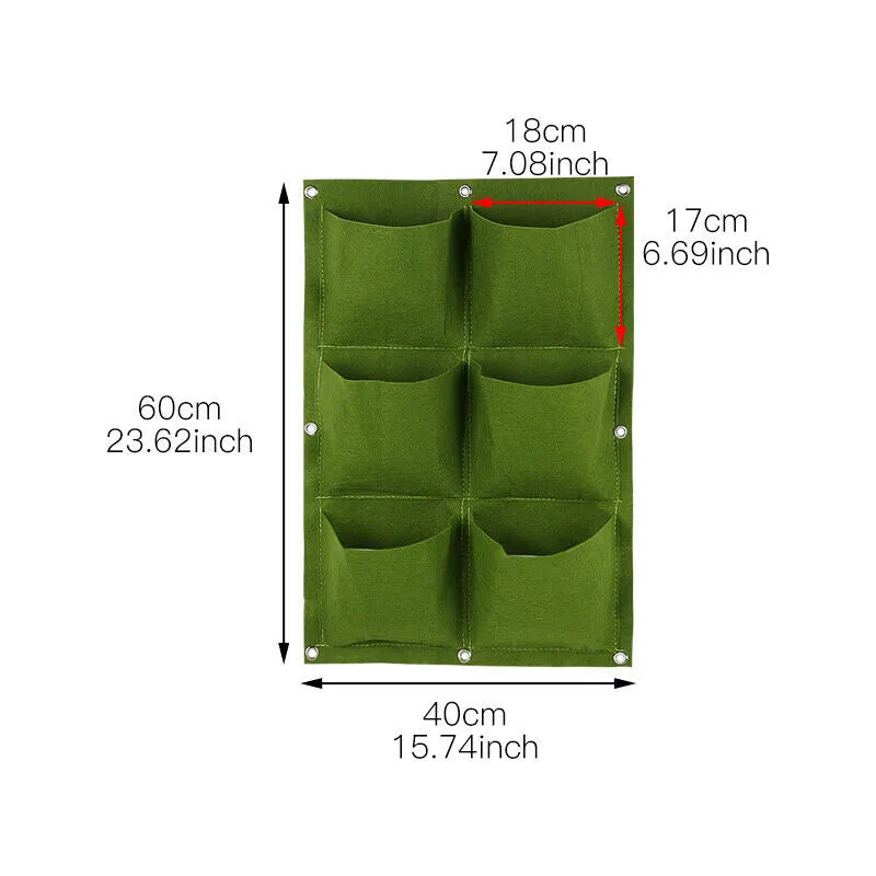 Indoor wall Hanging Planter Pockets