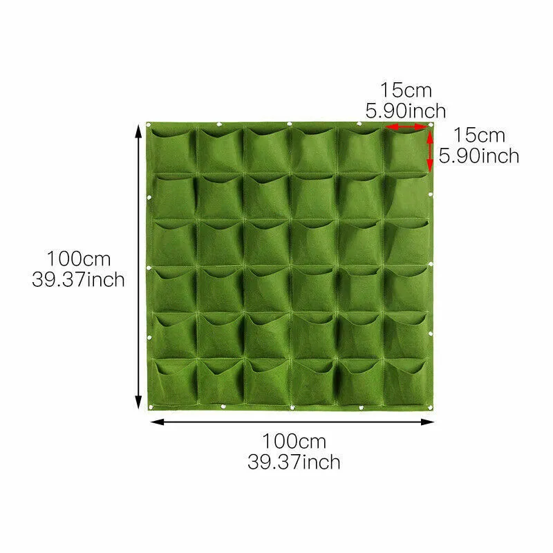 Indoor wall Hanging Planter Pockets