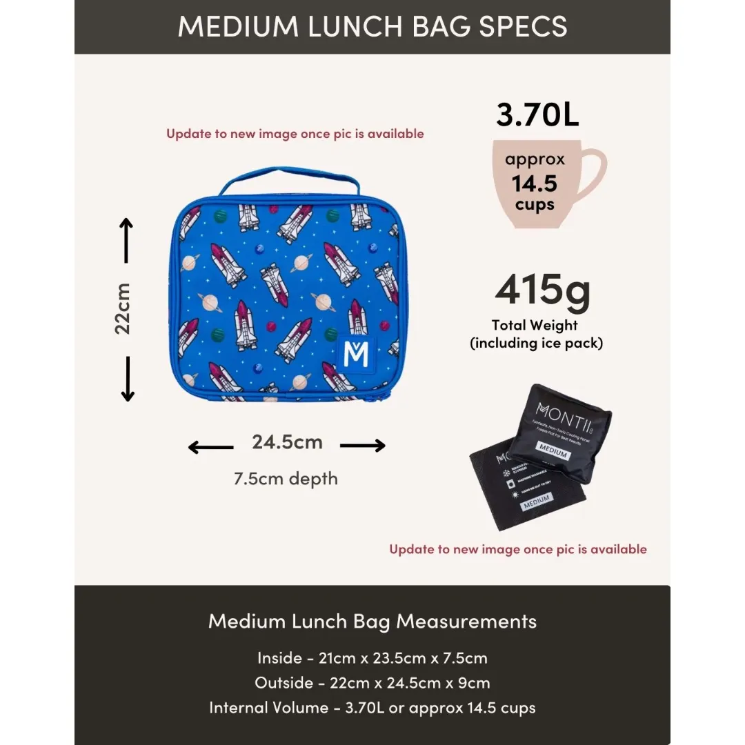 Insulated Lunch Bag Medium - Dinosaur Land