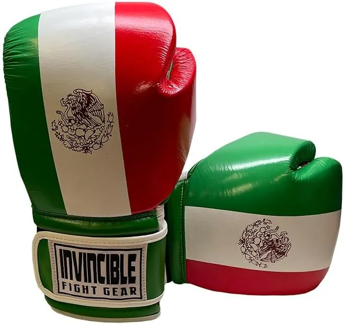 Invincible Fight Gear Standard Hook and Loop Leather Training Boxing