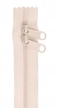Ivory 30" Double Pull Zipper