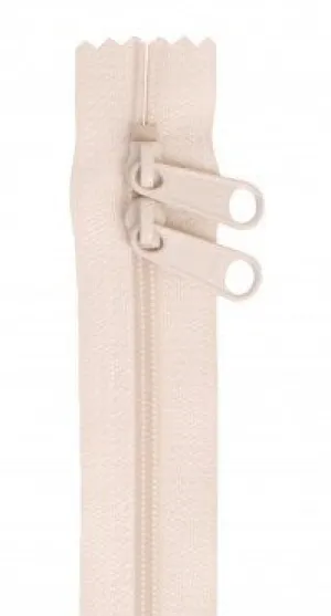 Ivory 30" Double Pull Zipper