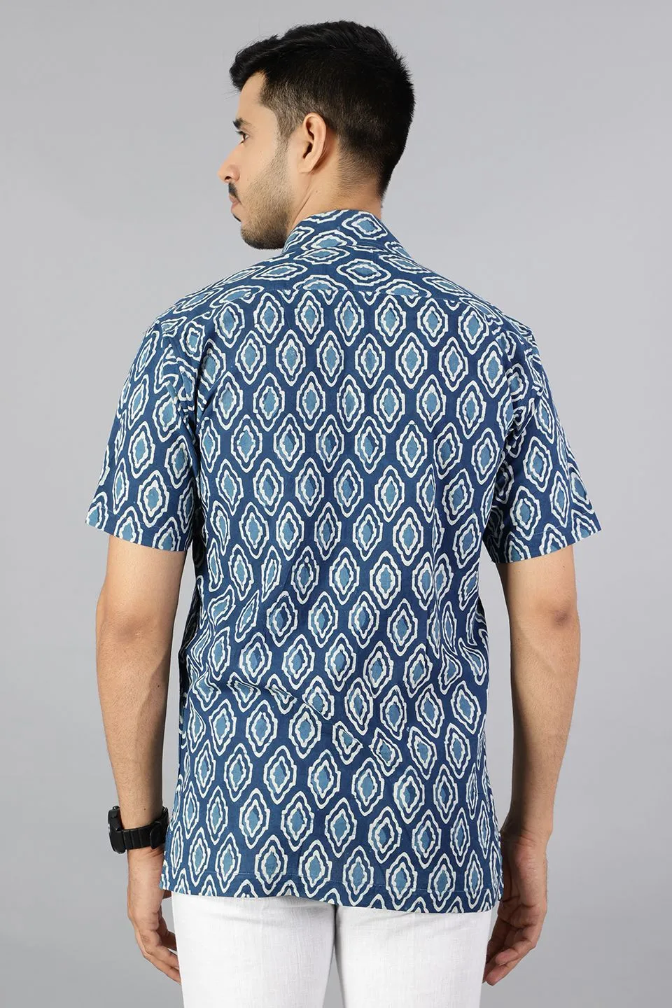 Jaipur 100% Cotton Indigo Shirt