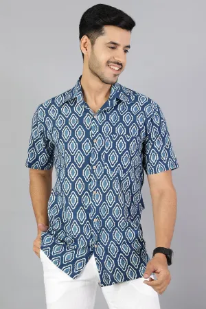 Jaipur 100% Cotton Indigo Shirt