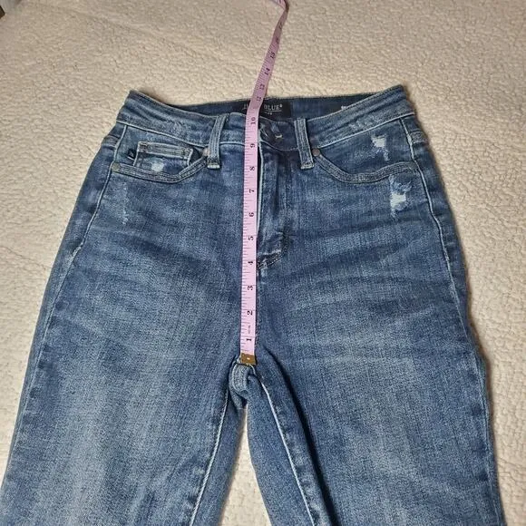 Judy Blue Hi-Waisted Tummy Control Clean Skinny Denim 88417 Women’s Size 1 / 25