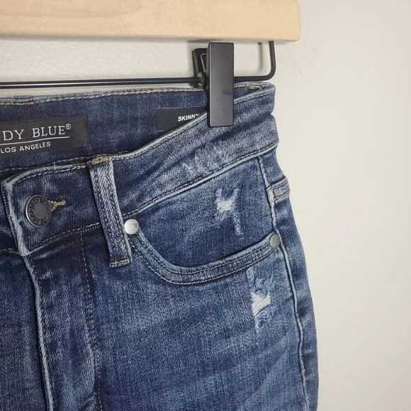 Judy Blue Hi-Waisted Tummy Control Clean Skinny Denim 88417 Women’s Size 1 / 25