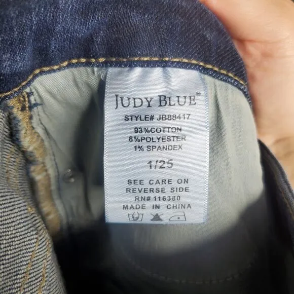 Judy Blue Hi-Waisted Tummy Control Clean Skinny Denim 88417 Women’s Size 1 / 25